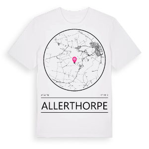 Allerthorpe t-shirt – ekologisk bomull t-shirt från Pinshirt