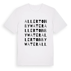 Allerton Bywater ordlek t-shirt – ekologisk bomull t-shirt från Pinshirt