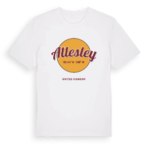 Allesley cirkel t-shirt – ekologisk bomull t-shirt från Pinshirt