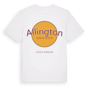 Allington cirkel t-shirt – ekologisk bomull t-shirt från Pinshirt