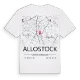Allostock karta t-shirt