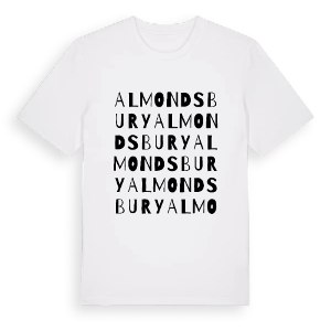 Almondsbury ordlek t-shirt – ekologisk bomull t-shirt från Pinshirt