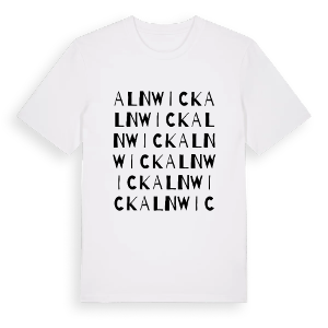 Alnwick ordlek t-shirt – ekologisk bomull t-shirt från Pinshirt