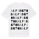 Alpington ordlek t-shirt