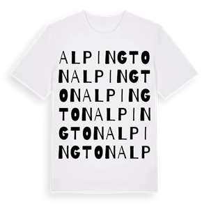 Alpington ordlek t-shirt – ekologisk bomull t-shirt från Pinshirt