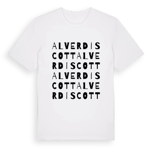 Alverdiscott ordlek t-shirt – ekologisk bomull t-shirt från Pinshirt