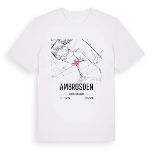 Ambrosden karta t-shirt – ekologisk bomull t-shirt från Pinshirt