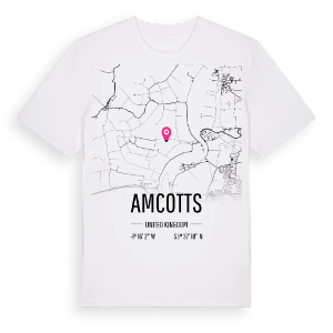 Amcotts karta t-shirt – ekologisk bomull t-shirt från Pinshirt