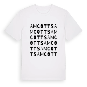 Amcotts ordlek t-shirt – ekologisk bomull t-shirt från Pinshirt