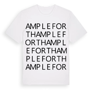 Ampleforth ordlek t-shirt – ekologisk bomull t-shirt från Pinshirt