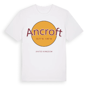 Ancroft cirkel t-shirt – ekologisk bomull t-shirt från Pinshirt