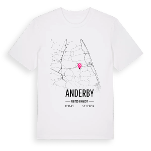 Anderby karta t-shirt – ekologisk bomull t-shirt från Pinshirt