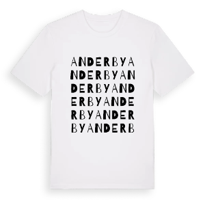 Anderby ordlek t-shirt – ekologisk bomull t-shirt från Pinshirt