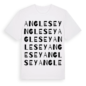 Anglesey ordlek t-shirt – ekologisk bomull t-shirt från Pinshirt