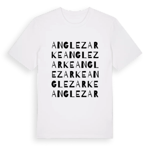 Anglezarke ordlek t-shirt – ekologisk bomull t-shirt från Pinshirt