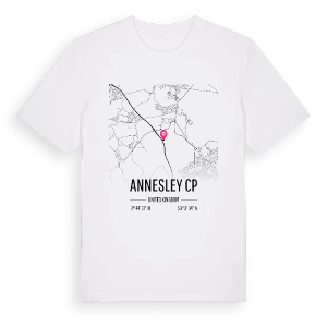 Annesley CP karta t-shirt – ekologisk bomull t-shirt från Pinshirt
