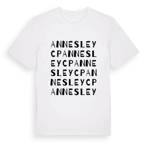 Annesley CP ordlek t-shirt – ekologisk bomull t-shirt från Pinshirt