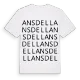 Ansdell ordlek t-shirt