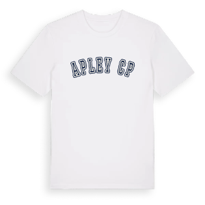 Apley CP college t-shirt – ekologisk bomull t-shirt från Pinshirt