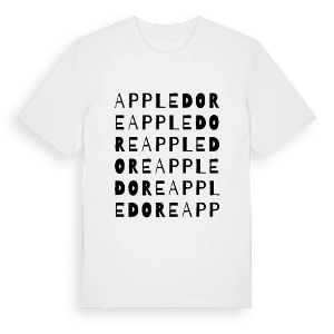 Appledore ordlek t-shirt – ekologisk bomull t-shirt från Pinshirt