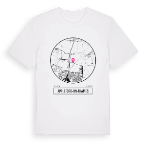Appleford-on-Thames t-shirt – ekologisk bomull t-shirt från Pinshirt
