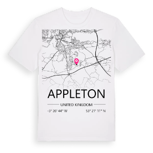 Appleton karta t-shirt – ekologisk bomull t-shirt från Pinshirt
