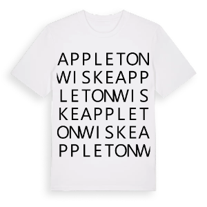 Appleton Wiske ordlek t-shirt – ekologisk bomull t-shirt från Pinshirt