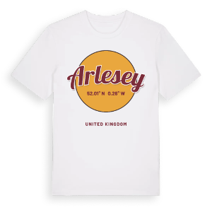 Arlesey cirkel t-shirt – ekologisk bomull t-shirt från Pinshirt