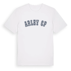Arley CP college t-shirt – ekologisk bomull t-shirt från Pinshirt