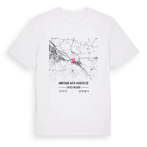 Armitage with Handsacre karta t-shirt – ekologisk bomull t-shirt från Pinshirt