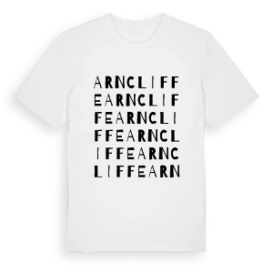 Arncliffe ordlek t-shirt – ekologisk bomull t-shirt från Pinshirt