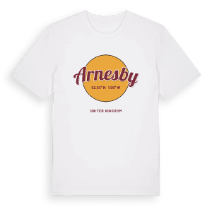 Arnesby cirkel t-shirt – ekologisk bomull t-shirt från Pinshirt