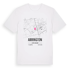 Arrington karta t-shirt – ekologisk bomull t-shirt från Pinshirt