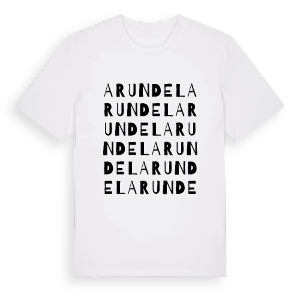 Arundel ordlek t-shirt – ekologisk bomull t-shirt från Pinshirt