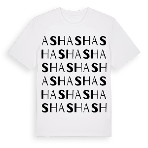 Ash ordlek t-shirt – ekologisk bomull t-shirt från Pinshirt