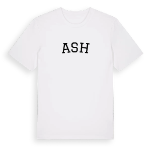Ash böjd t-shirt – ekologisk bomull t-shirt från Pinshirt