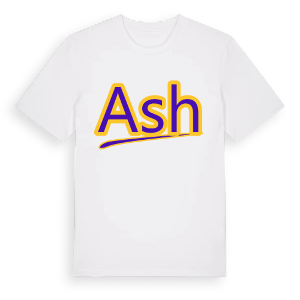 Ash baseball t-shirt – ekologisk bomull t-shirt från Pinshirt