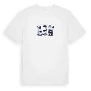 Ash college t-shirt – ekologisk bomull t-shirt från Pinshirt