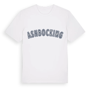 Ashbocking college t-shirt – ekologisk bomull t-shirt från Pinshirt
