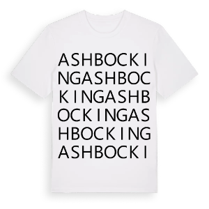 Ashbocking ordlek t-shirt – ekologisk bomull t-shirt från Pinshirt