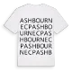 Ashbourne CP ordlek t-shirt
