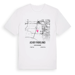 Ashby Parkland karta t-shirt – ekologisk bomull t-shirt från Pinshirt