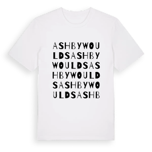 Ashby Woulds ordlek t-shirt – ekologisk bomull t-shirt från Pinshirt