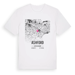 Ashford karta t-shirt – ekologisk bomull t-shirt från Pinshirt