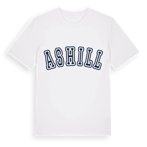 Ashill college t-shirt – ekologisk bomull t-shirt från Pinshirt