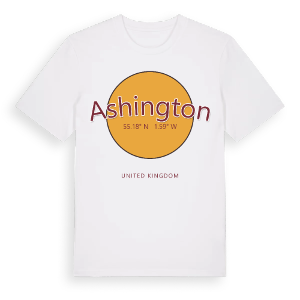 Ashington cirkel t-shirt – ekologisk bomull t-shirt från Pinshirt