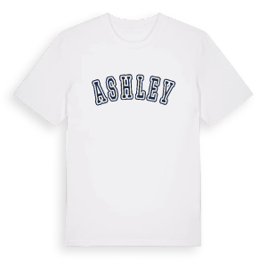 Ashley college t-shirt – ekologisk bomull t-shirt från Pinshirt