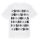 Ashmanhaugh ordlek t-shirt