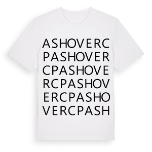 Ashover CP ordlek t-shirt – ekologisk bomull t-shirt från Pinshirt