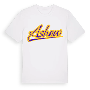 Ashow baseball t-shirt – ekologisk bomull t-shirt från Pinshirt